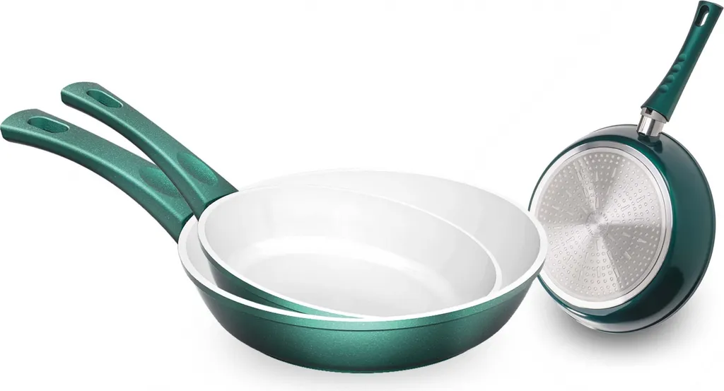 Genius Cerafit Fusion Bratpfannen-Set Induktions-Pfannen 3 Tlg Mit Kratzfester Antihaft-Beschichtung Ohne Fett Und Öl; A24633 1 Genius Cerafit Fusion Bratpfannen-Set Induktions-Pfannen 3 Tlg Mit Kratzfester Antihaft-Beschichtung Ohne Fett Und Öl; A24633