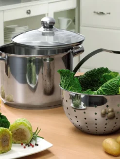 BEYOND® Edelstahl Kochtopf 24 Cm, Mit Glasdeckel Und Herausnehmbarem Siebeinsatz 22 BEYOND® Edelstahl Kochtopf 24 Cm, Mit Glasdeckel Und Herausnehmbarem Siebeinsatz -Küchenzauber Günstiges Geschäft d8a2cb5a340c1150e29b00baecab5352