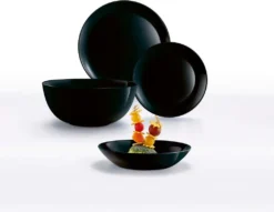 Geschirr Luminarc 9311622 Schwarz Gehärtetes Glas (19 Pcs) -Küchenzauber Günstiges Geschäft d9cee576f6f905ccc51cf3bc43d3cad5