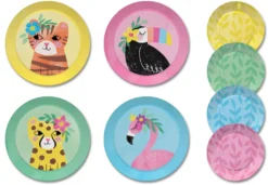 Kinderspiel Zinn Teeservice & Tragetasche, 15-teilig - Safari Design -Küchenzauber Günstiges Geschäft dabb99df0d534863777ac91f90f50d56