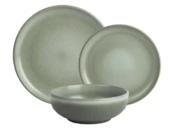 Tafelservice - Steingut - 18-teilig - Grün - MOCHA