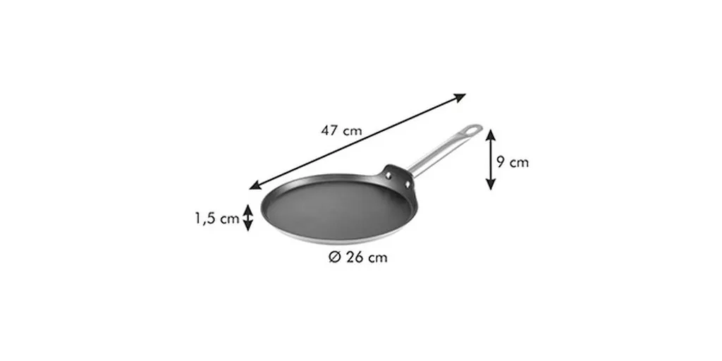 TESCOMA Crepespfanne 26 Cm Aluminium Induktion Pfannekuchen Eierkuchen Pfanne 2 TESCOMA Crepespfanne 26 Cm Aluminium Induktion Pfannekuchen Eierkuchen Pfanne – Bild 2