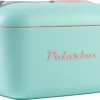 Kühlbox | Passive Kühlbox | Kühltaschen Polar In Retro Vintage Design Aus Kunststoff Mit Polystyrol (Airpop) Thermische Isolierung, 12L In Türkis