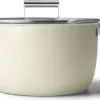 SMEG Kochtopf Mit Deckel Matt Creme - Ø 26 Cm / 7,7 Liter