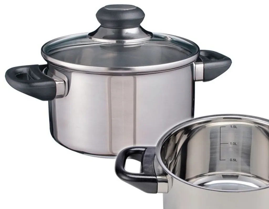 Edelstahl Fleischtopf Kochtopf Bratentopf Topf Induktion Mit Glasdeckel Ø 16 Cm 1 Edelstahl Fleischtopf Kochtopf Bratentopf Topf Induktion Mit Glasdeckel Ø 16 Cm