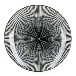 Mambocat Taipei 18-tlg. Teller Set I 6 Personen I Schwarz & Weiß Linien-Muster -Küchenzauber Günstiges Geschäft dbd507a21dea742f67120a252c5cc1f6