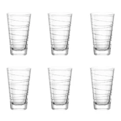 LEONARDO 019450 Vario Struttura Longdrinkbecher, Glas, 280 Ml, Klar (6 Stück) -Küchenzauber Günstiges Geschäft dc1d08af237355616e0c81ff925f005d
