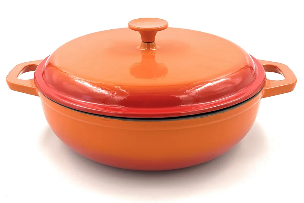 Gusseisen Schmortopf Orange Shadow 30cm 7 Gusseisen Schmortopf Orange Shadow 30cm – Bild 7