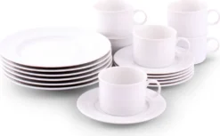 Friesland Kaffee-Service 18tlg Jeverland Weiß