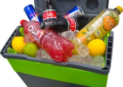 Steinborg Kühlbox 30 Liter | Warmhaltebox | Praktischer Tragegriff | Eco-Modus | 12 V/ 230 V Stromversorgung -Küchenzauber Günstiges Geschäft df5ee3c0d43a9d841e3dd0e0b8a925f7