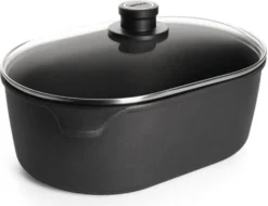 WOLL NOWO-Gussbräter Induktion Jumbo 40x27cm 13h 10,5l, Inkl. Sicherheitsglasd. -Küchenzauber Günstiges Geschäft e03e05c2aa4eb86aec927ce39191c89c