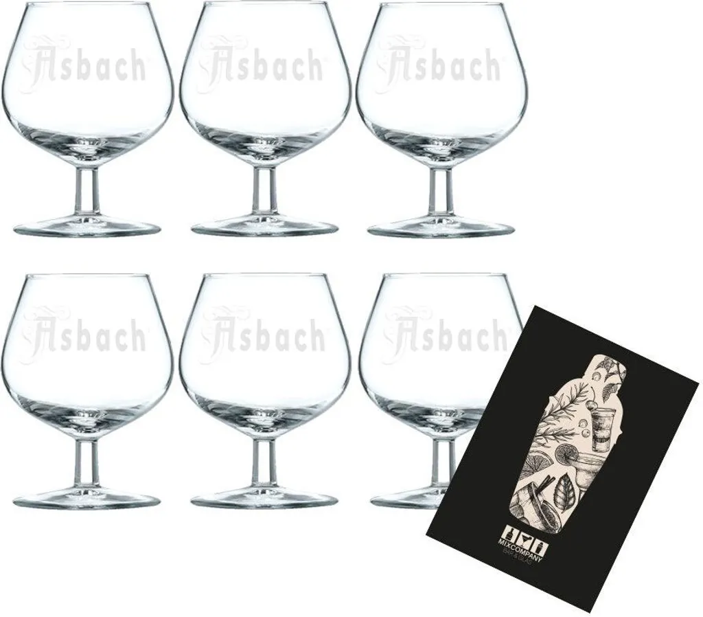 Asbach Schwenker Glas 6er Set Gläser 1 Asbach Schwenker Glas 6er Set Gläser