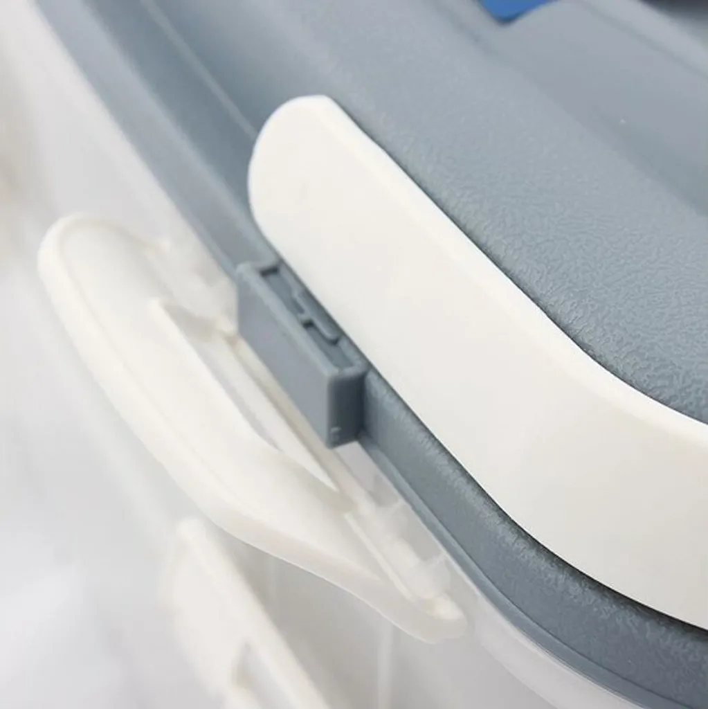 Party Container Kuchenbehälter Lebensmittel Transportbox XL Mit 2 Etagen Und Klappbaren Griffen, Farbe:Grau 3 Party Container Kuchenbehälter Lebensmittel Transportbox XL Mit 2 Etagen Und Klappbaren Griffen, Farbe:Grau – Bild 3