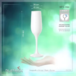 Weiße Sektgläser Set 6 Teilig Champagnergläser 160ml (max. 200ml) Aus Glas -Küchenzauber Günstiges Geschäft e5312d7714fdc921feffdcff5185473b