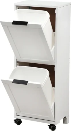 Küchenwagen Mit 2 Abfalleimern, Weiß, KESPER -Küchenzauber Günstiges Geschäft e54807c18c506fa66160ddbfc237149f