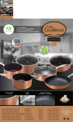 Excellence Sauteuse Ø28 Cm By Kitchen Pro - Schmorpfanne 28cm Mit Deckel, Pfanne, Aus Kupfer Und Rostfreiem Edelstahl, Induktion -Küchenzauber Günstiges Geschäft e8f2f003cdf9c2ef0aca370ecb4996d1