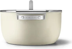 SMEG Kochtopf Mit Deckel Matt Creme - Ø 26 Cm / 7,7 Liter -Küchenzauber Günstiges Geschäft e9f400b8acd9e46ba5dd6ae89ef32884