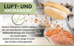 PORADA 12 Stapelbare Gewürzgläser Set 150ml Glasbehälter Mit Deckel Aufbewahrung Küche Gewürzdosen Vorratsdosen Glas Mit Deckel Aufbewahrungsgläser Küchenorganisation Aufbewahrung… -Küchenzauber Günstiges Geschäft ea64078ccbb53ea4c8c7a9c0db23c29f