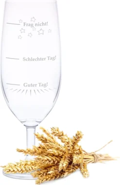 Leonardo Bierglas Mit Gravur "Guter Tag Schlechter Tag"