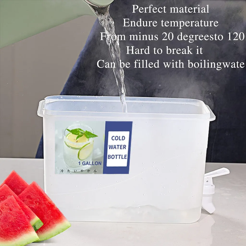 Getränkespender Aus Kunststoff, Getränkespender Mit Zapfen, 3.5L/ 5L L Eissaft, Limonadenspender Für Party, Täglicher Gebrauch, Milchspender Für Kühlschrank Gallone, Kleiner Wasserspender,3,5 L 3 Getränkespender Aus Kunststoff, Getränkespender Mit Zapfen, 3.5L/ 5L L Eissaft, Limonadenspender Für Party, Täglicher Gebrauch, Milchspender Für Kühlschrank Gallone, Kleiner Wasserspender,3,5 L – Bild 3