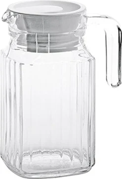 Esmeyer Arcoroc Glaskrug "Quadro" Mit Deckel 0,5 Liter