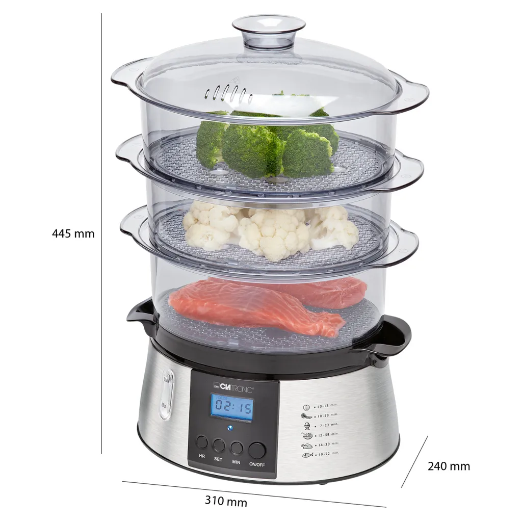 Clatronic Dampfgarer 800 W DG 3547 7 Clatronic Dampfgarer 800 W DG 3547 – Bild 7