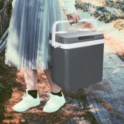 EINFEBEN Kuehlbox Tragbare 32 Liter, Thermo-Elektrische Kuehlbox, Wärmen Und Kühlen Mini-Kuehlschrank 12 Volt Und 230 Volt, ECO-Modus, Mit Tragegriff, Für Auto, Innenraum, Camping Kühlboxen -Küchenzauber Günstiges Geschäft f95b2e3827a93250153e4856b44dba9b