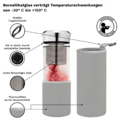 Teamaker „Grau“ 400 Ml -Küchenzauber Günstiges Geschäft f9e67657e3f6ecbd98cac6749230b058