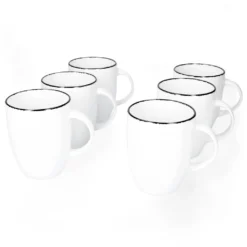 Van Well Black Star 24tlg. Kombi-Service 6 Personen Porzellan Geschirr-Set -Küchenzauber Günstiges Geschäft fa6432263750cf525f3ddbec3a5388ad