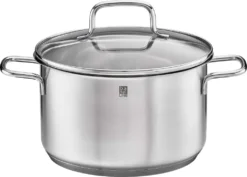 Rösle RÖSLE Basic Line Kochtopf Ø 24 Cm, Edelstahl 18/10, Mit Schüttrand Und Glasdeckel, Spülmaschinen- Und Induktionsgeeignet -Küchenzauber Günstiges Geschäft fb43f4f5757a18ef6f182c34292b41be