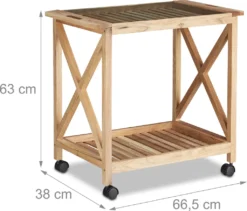 Relaxdays Küchenwagen Aus Walnussholz -Küchenzauber Günstiges Geschäft fba503071be49e7f7c617b34f1235fbc