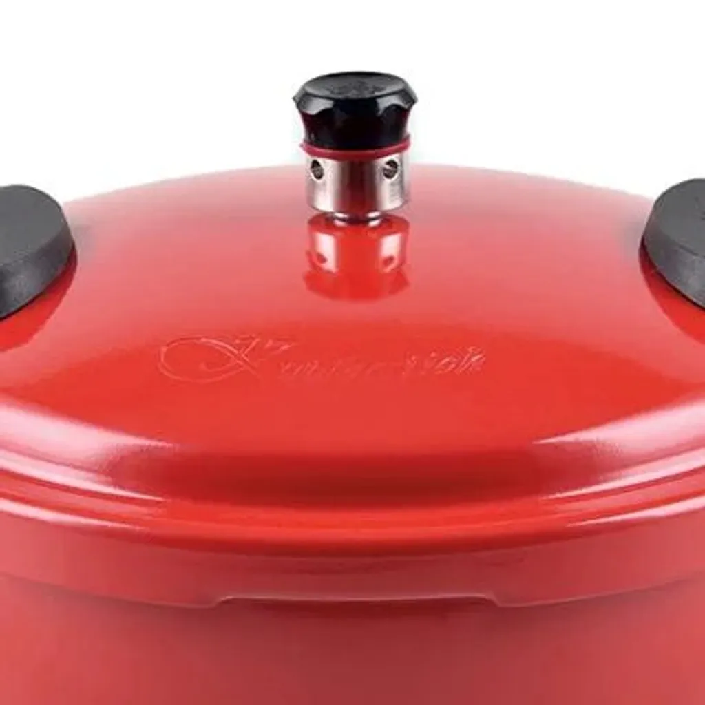 Express-Dampfkochtopf - Schonendes Und Schnelles Kochen - Schnellkochtopf Mit 2.2 Liter Fassungsvermögen - Alle Herdarten - Dampfkochtopf - Spülmaschinenfest - Farbe Rot 4 Express-Dampfkochtopf - Schonendes Und Schnelles Kochen - Schnellkochtopf Mit 2.2 Liter Fassungsvermögen - Alle Herdarten - Dampfkochtopf - Spülmaschinenfest - Farbe Rot – Bild 4