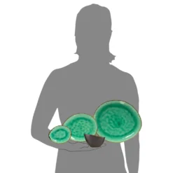 Sänger SÄNGER Steingut Geschirrset Palm Beach, Tafelservice & Servierplatten Set 23 Teilig Für 4 Personen -Küchenzauber Günstiges Geschäft fd590b3c8d37a24b481f8ae7ea7fdc70