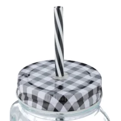 Relaxdays 8er Set Trinkgläser Mit Deckel Kariert -Küchenzauber Günstiges Geschäft fdc60e1984ddb57439080cc6a242d7b2