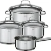 Rösle RÖSLE ELEGANCE Topfset 4-tlg., 3 Hochwertige Töpfe Und 1 Stielkasserolle Im Set