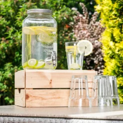 Getränkespender, Rund Aus Glas 3L -Küchenzauber Günstiges Geschäft ffc04a7de39727ea4624e64b7c8a089e