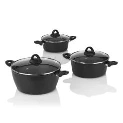 Bratoni Aluminium-Kochtopf Schwarz Mit Glasdeckel - Geschmiedet - 24 Cm Kochtopf Topf Glasdeckel Töpfe Suppentopf Deckel 24cm Geschmiedet Universaltopf -Küchenzauber Günstiges Geschäft ffee6a4e699a0d3d9fc725b3db910844